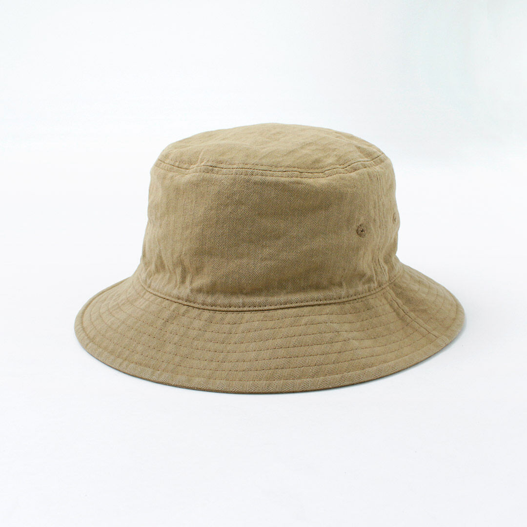 HIGHER Bespoke Vintage Herringbone Bucket Hat