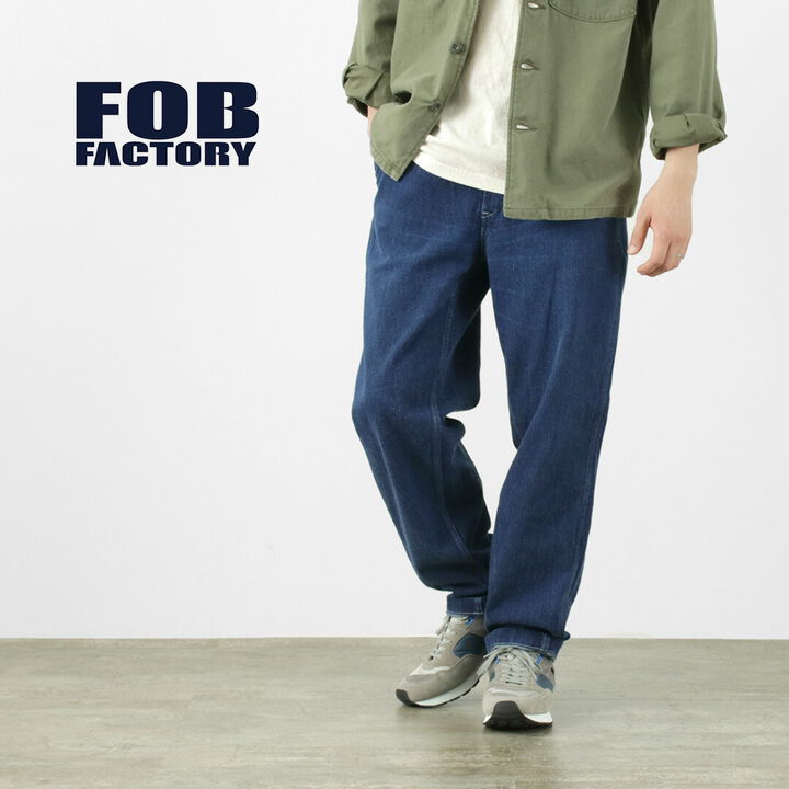 F0511 WW2 denim deck trousers, used finish
