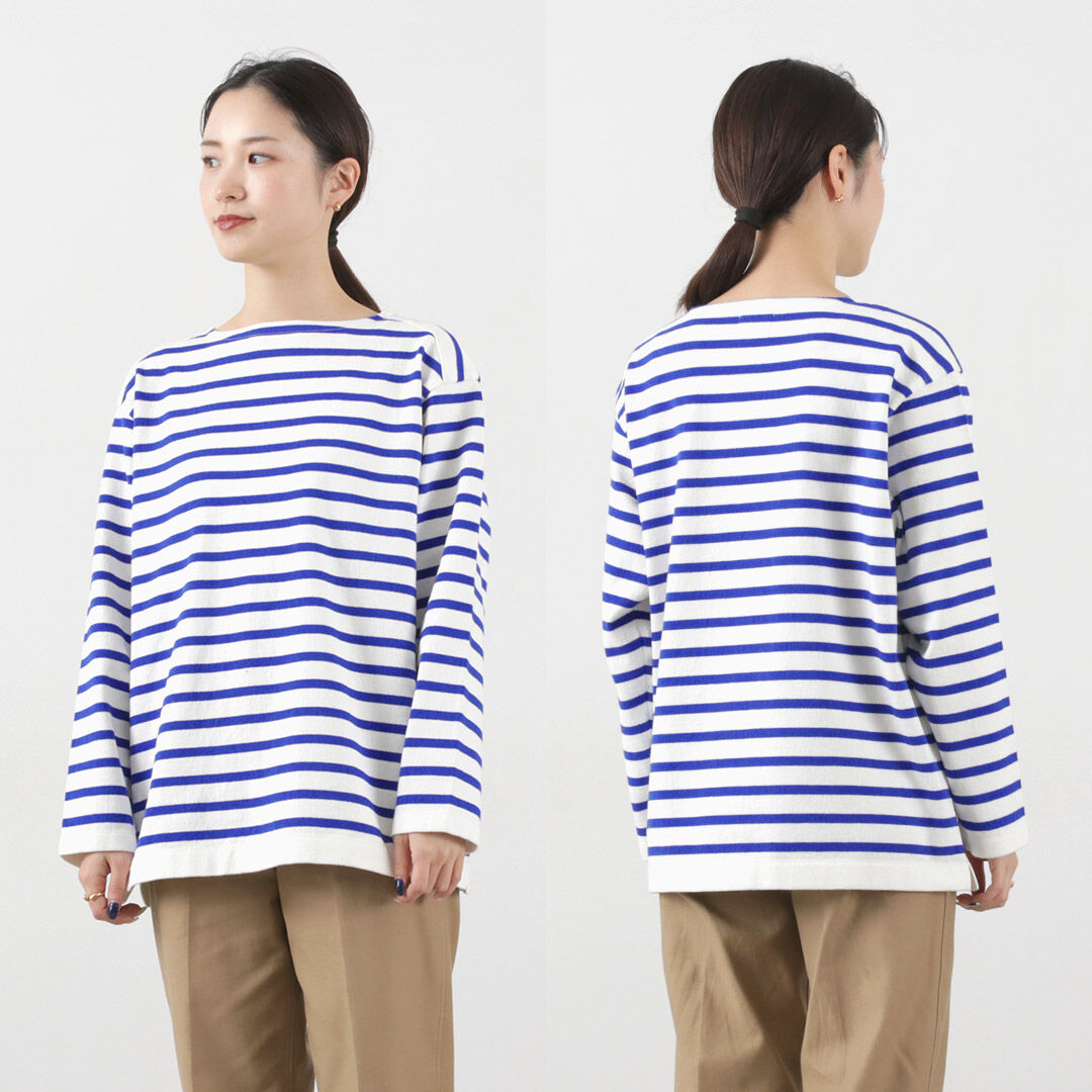 Wave Cotton Basque Knit Pullover