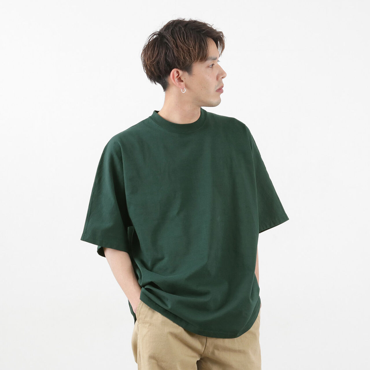 Buy Green Oversized Half Sleeves Shirt for Men