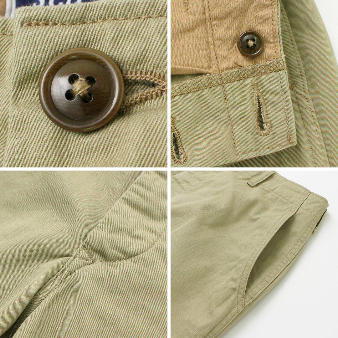 SEWING CHOP O'ALLS Military chino pants