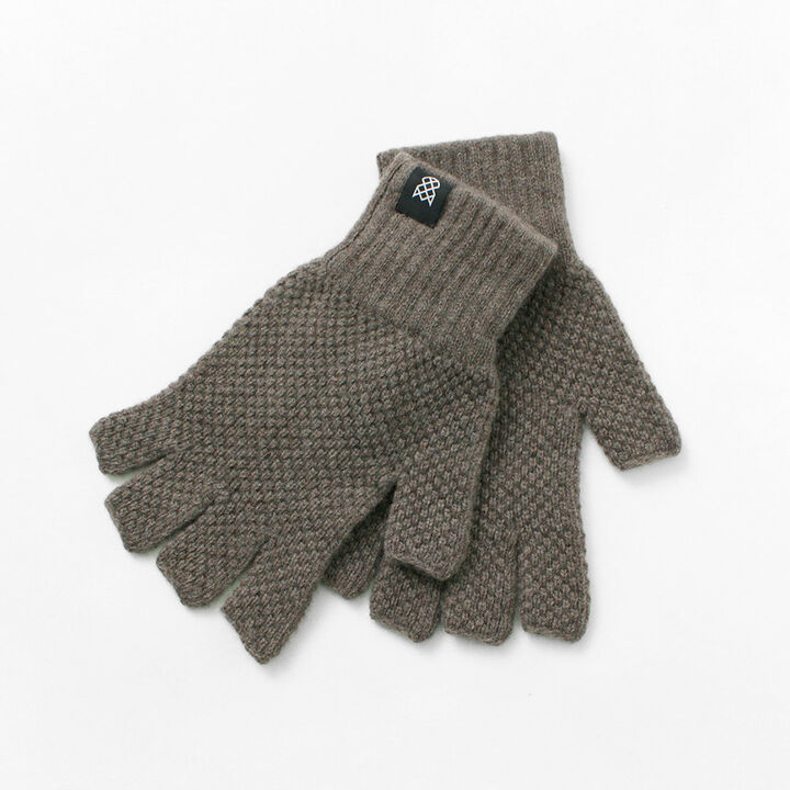 Special Order Tuck Stitch Half Finger Knit Glove