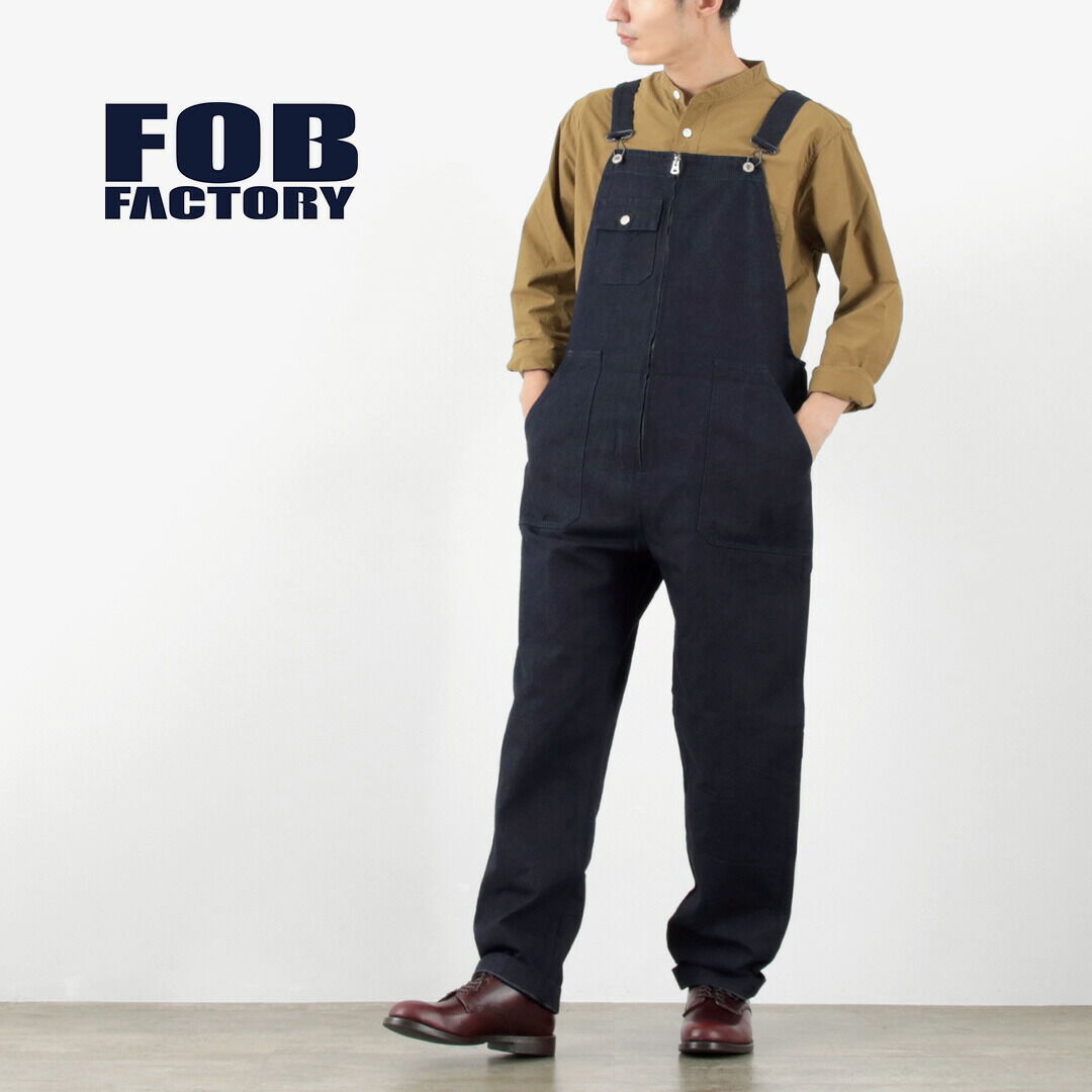 FOB FACTORY F0517 Denim overalls one wash