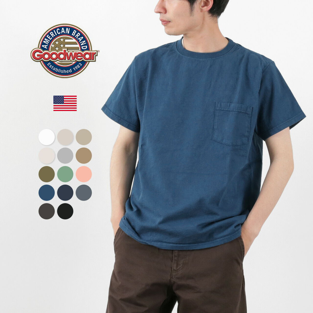 Pocket T-shirt Short Sleeve,, large image number 1