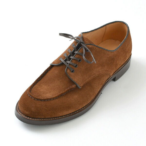 15078S Heavy Stitching Moc Toe Suede Shoes