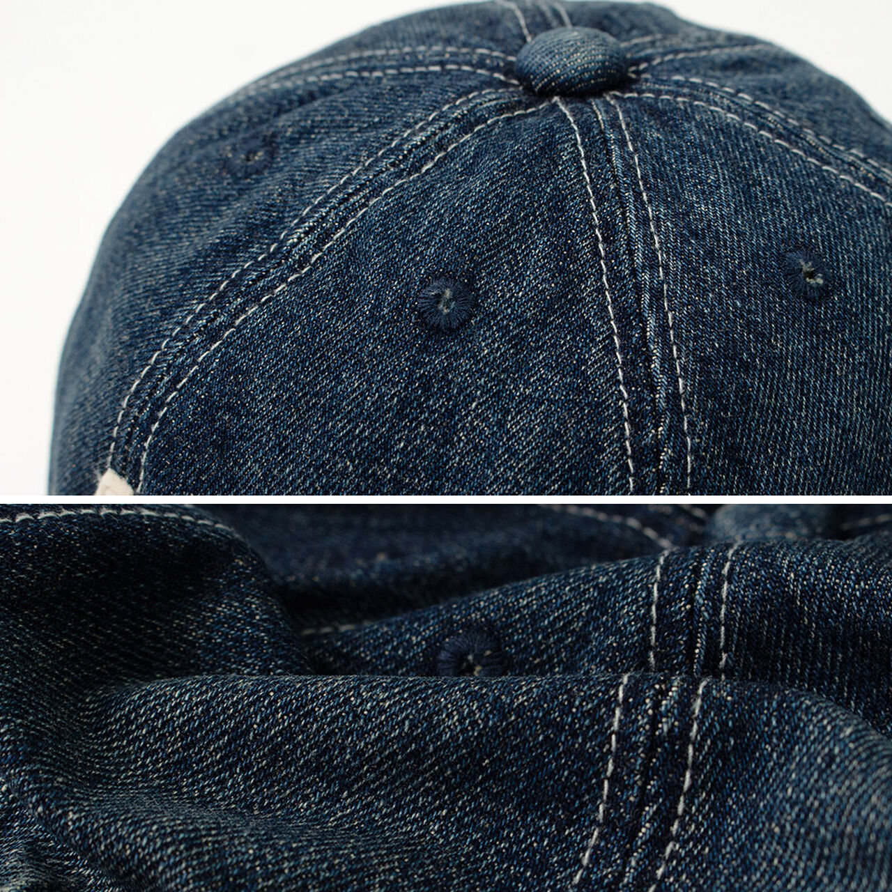 Special Order Selvage denim cap with initials badge,, large image number 6