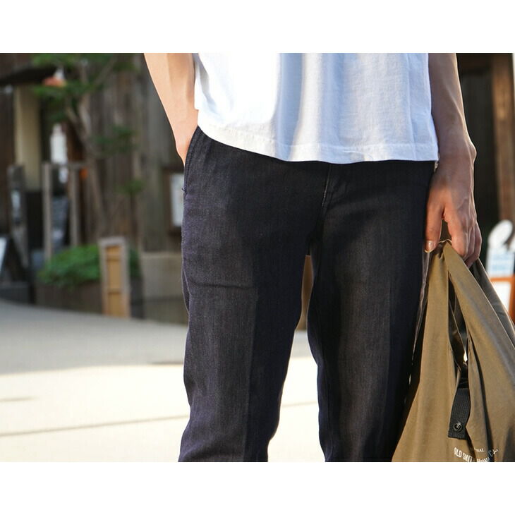 JAPAN BLUE JEANS Thin Denim Slim Tapered French Work Trousers