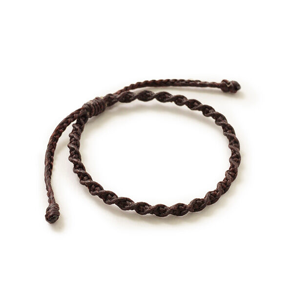 Men's Braided Cord Bracelet - Amina in Golden Black | NOVICA