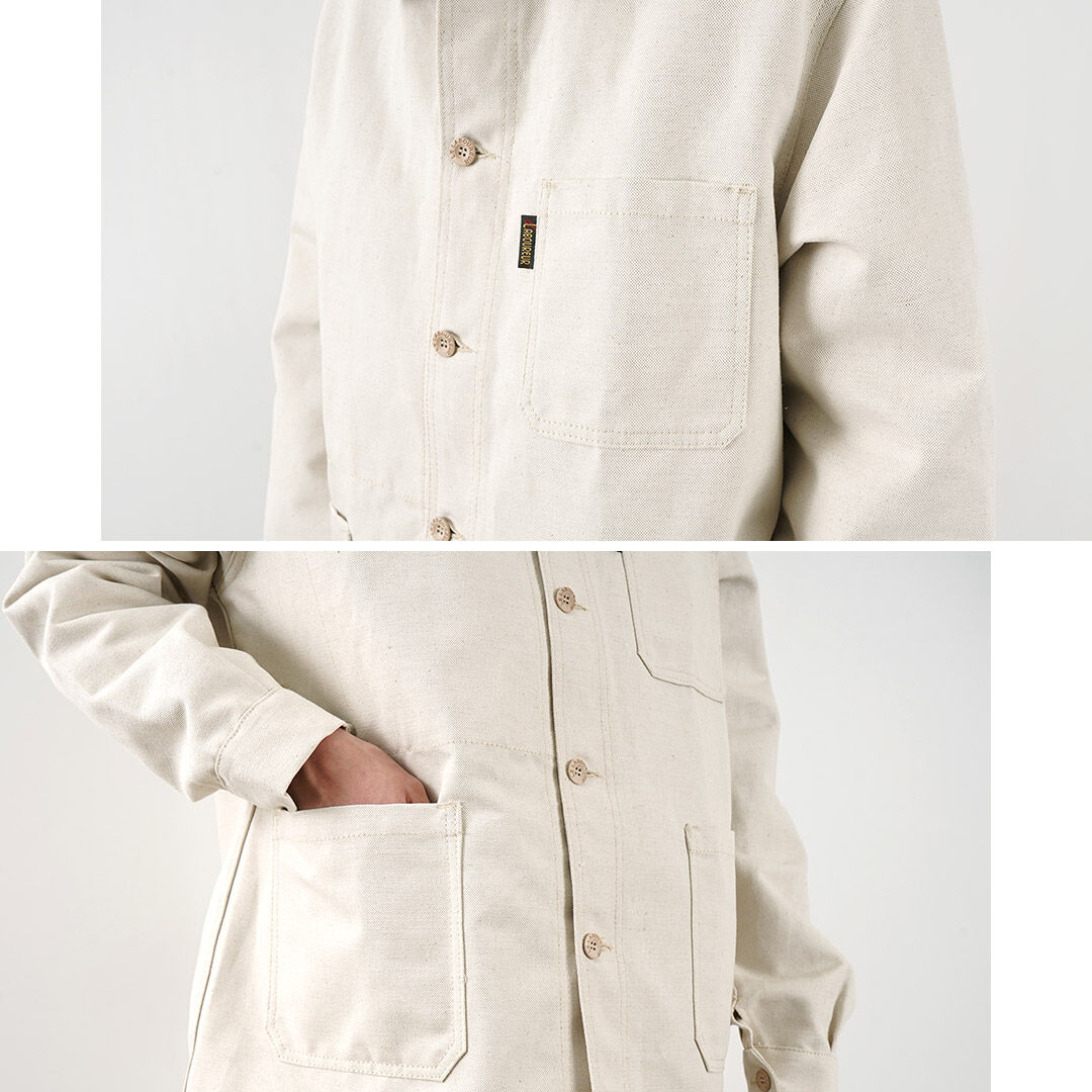 Linen cotton coverall jacket