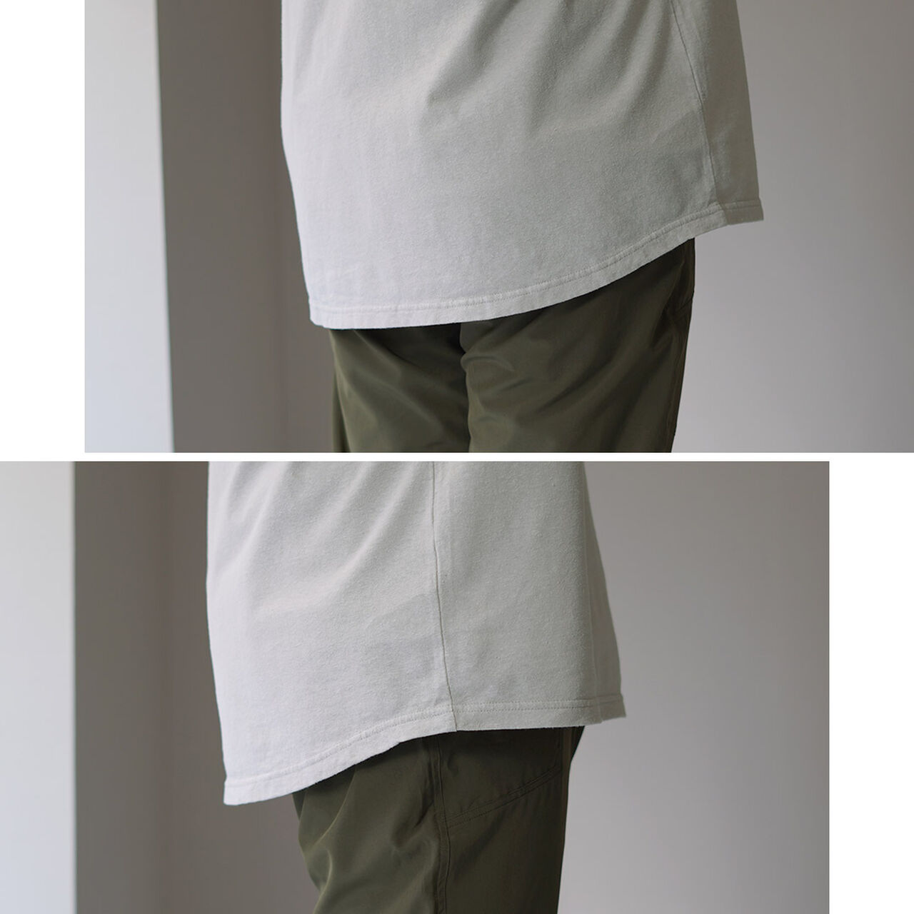 Linen Cotton Key Neck T-Shirt,, large image number 10