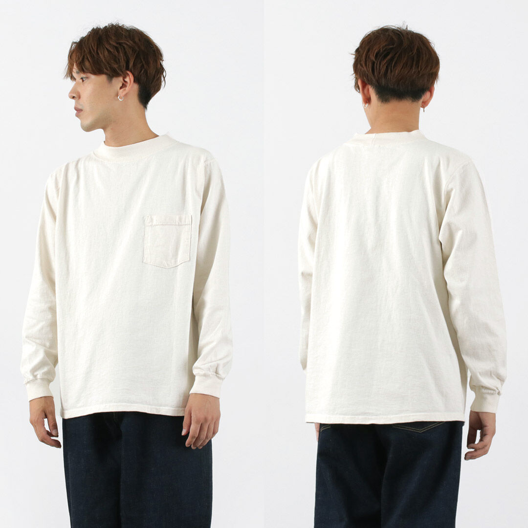 GOODWEAR Long Sleeve Mock Neck Pocket T-Shirt