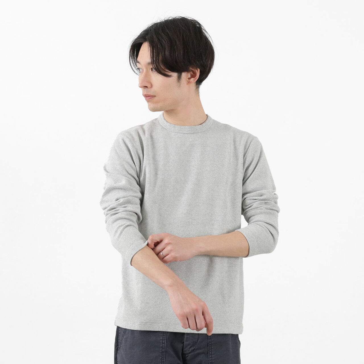 Heavy Spun Milled Long Sleeve T-Shirt,, large image number 17
