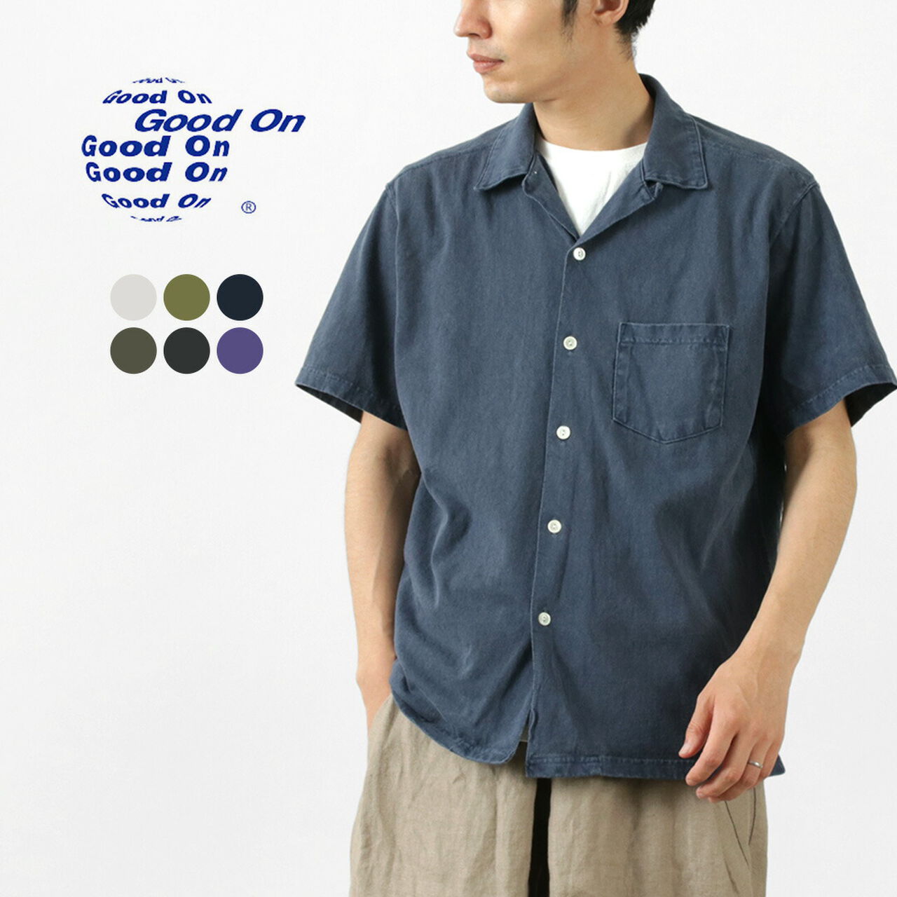 Special Color Order Short Sleeve OPEN TEE SHIRT,, large image number 1