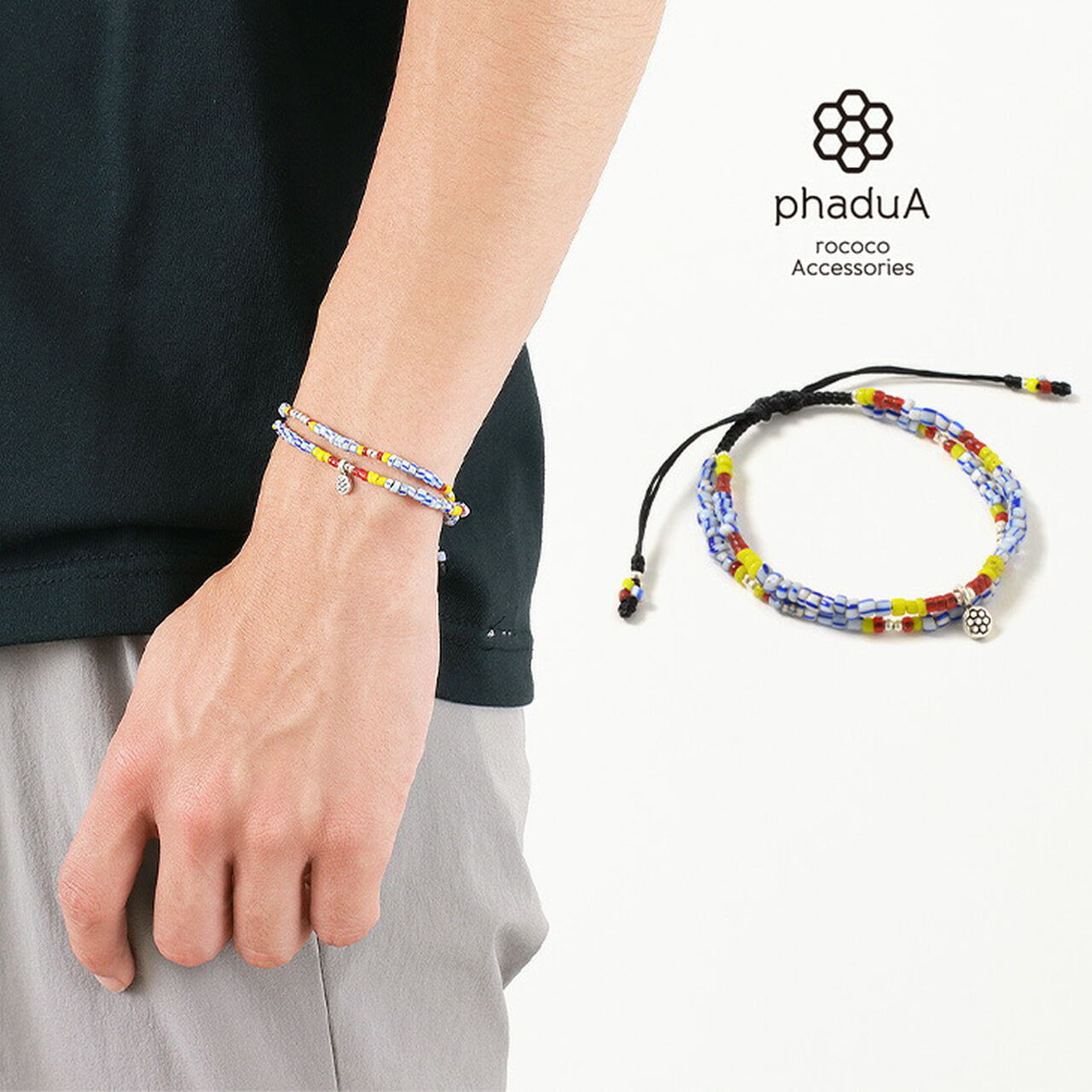 PHADUA Multi Hand Made Beaded Bracelet