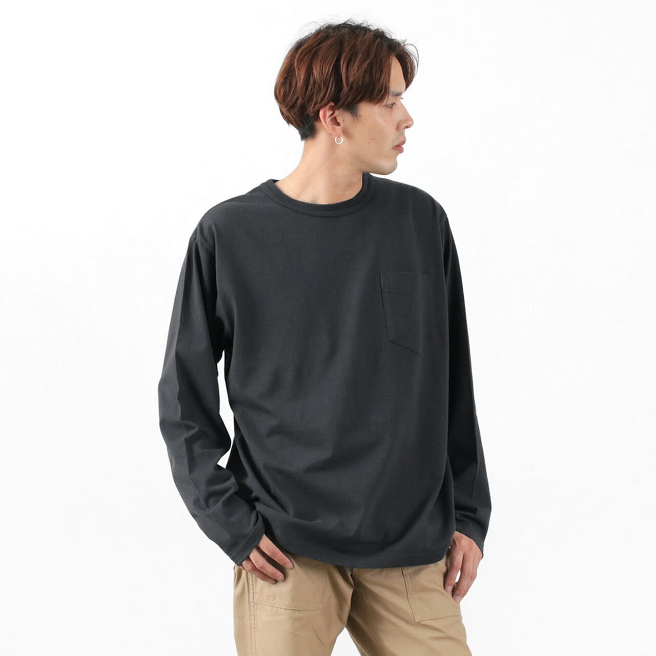 TOUGH-NECK Long Sleeve T-Shirt,, large image number 5