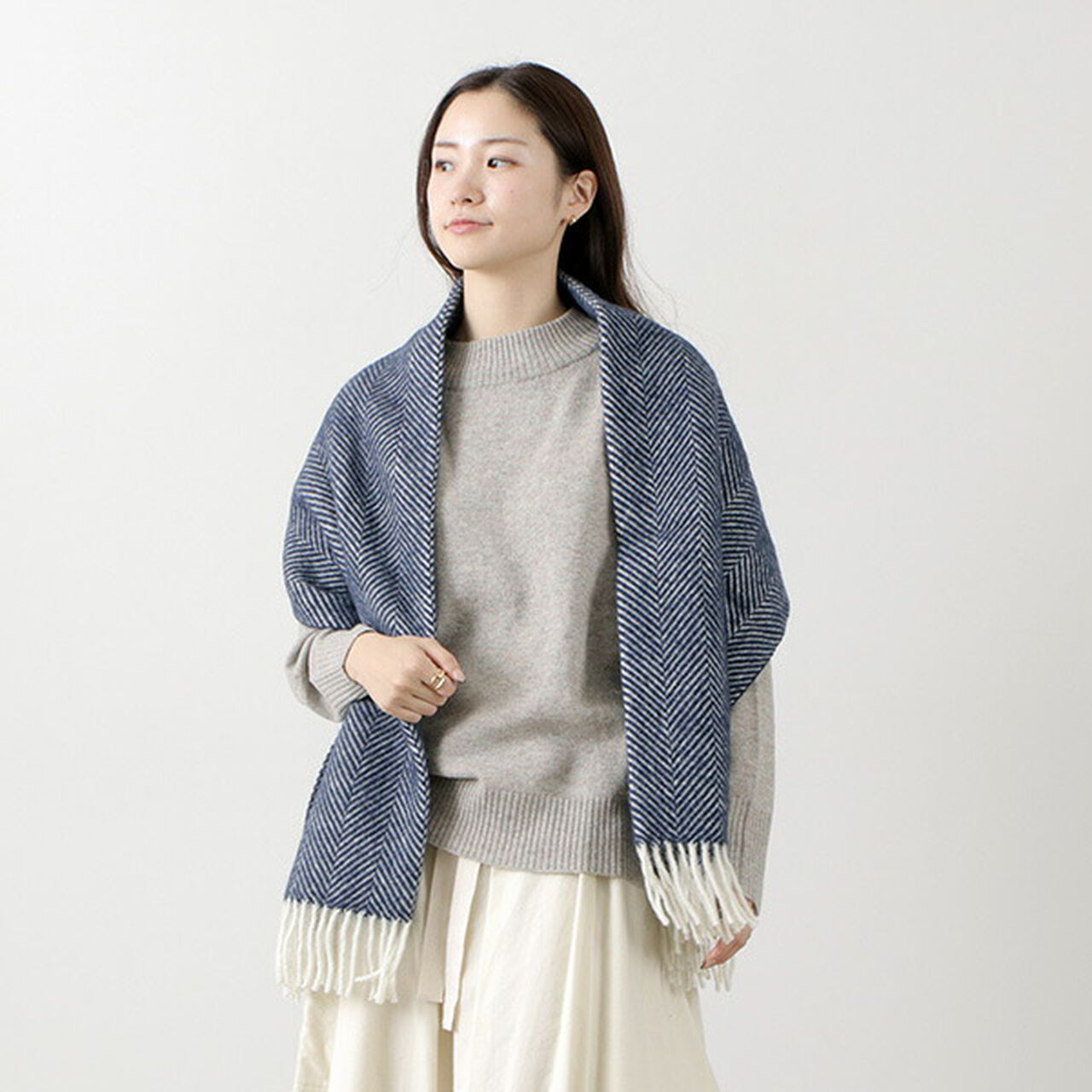 75x168 Fishbone Blanket Wool knee Rug,, large image number 15