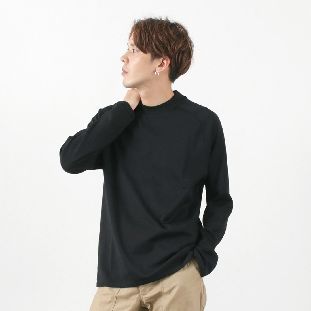 オンラインストア直販 carorie HEAVY PONTE LONG TSHIRT BLACK