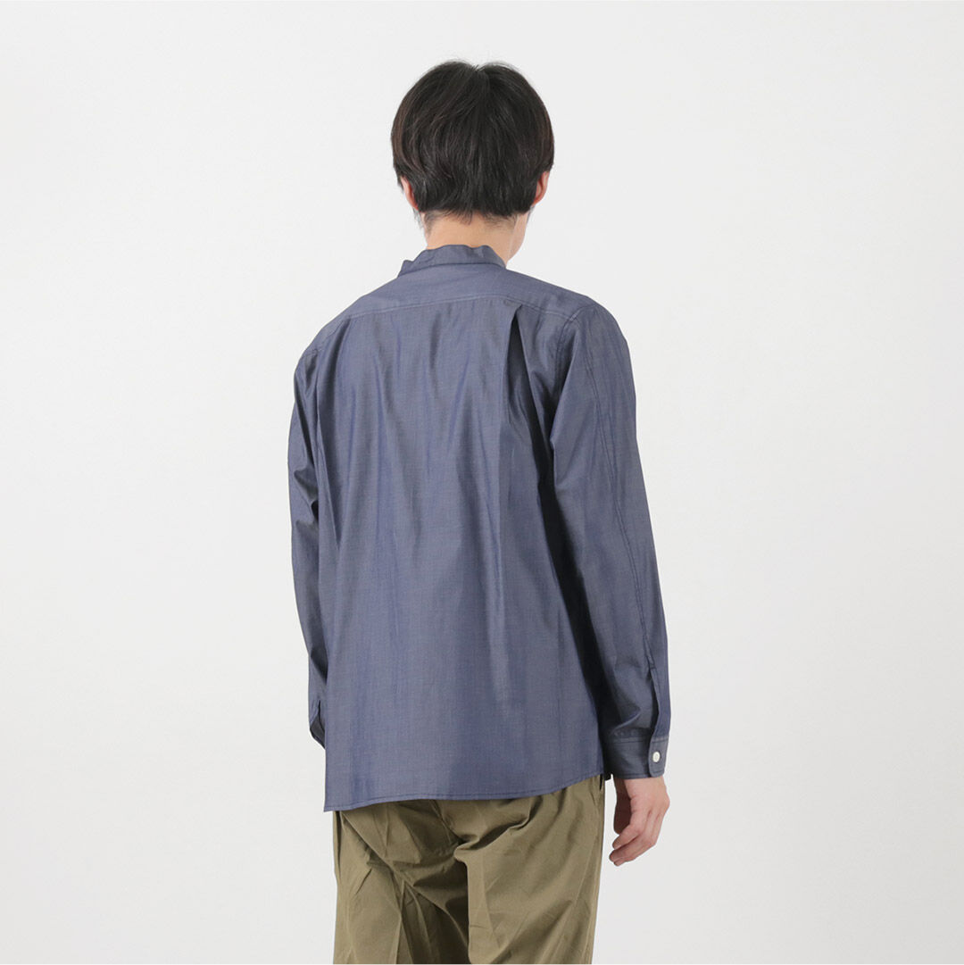 RE MADE IN TOKYO JAPAN 200 twin yarn chambray twill CPO shirt