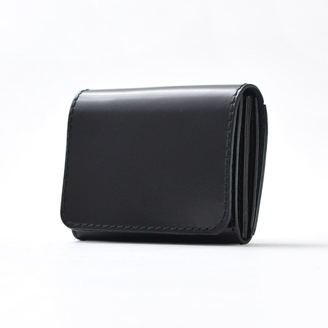Cordovan compact wallet