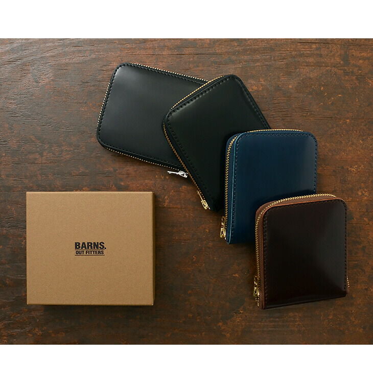 BARNS Special ordered color cordovan round zipper wallet