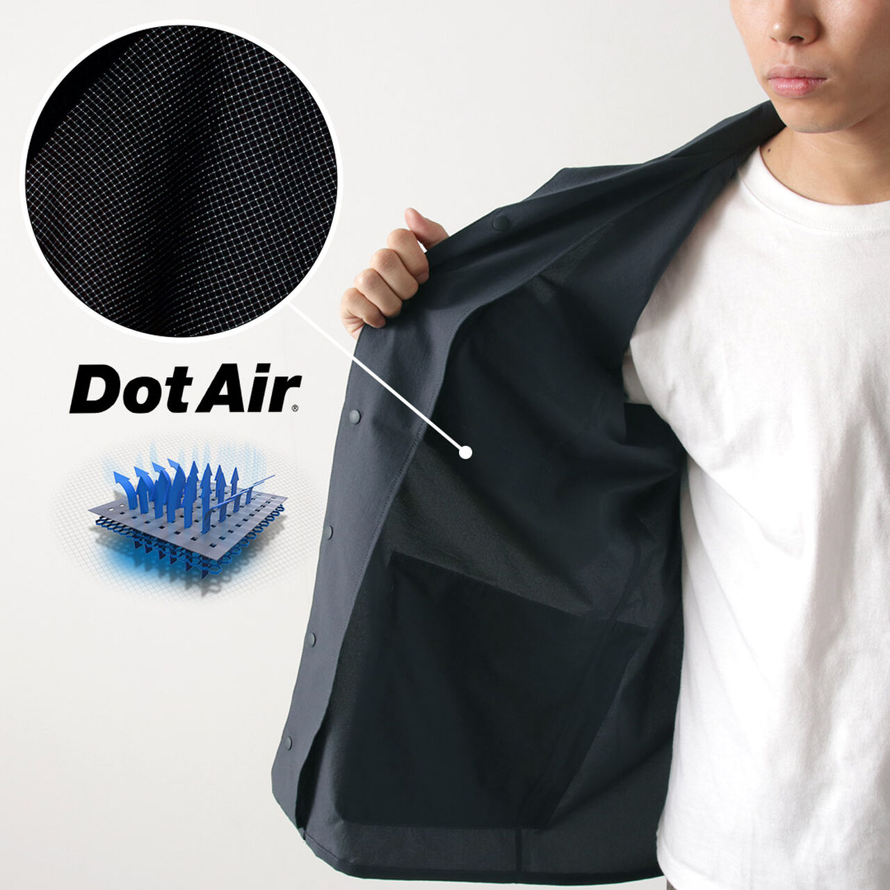 Dot Air Utility pocket Short Sleeve Shirt,, large image number 7